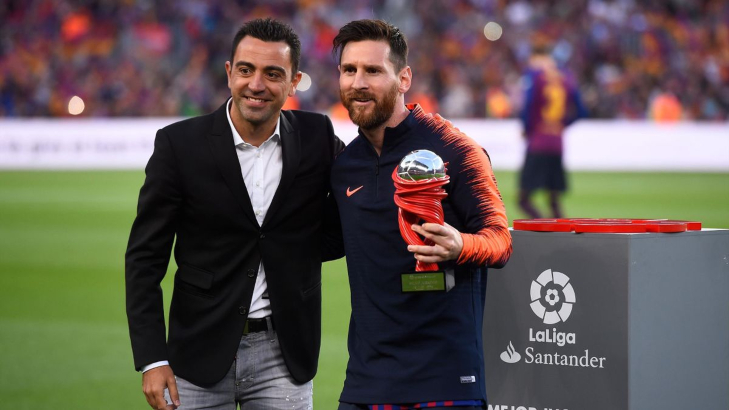 lionel messi and xavi